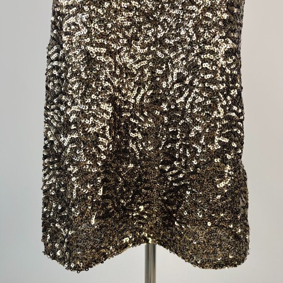 NWT Mint Velvet Gold Sequins Top Stretch Short-Sleeved T-Shirt Size XL - Picture 5 of 12